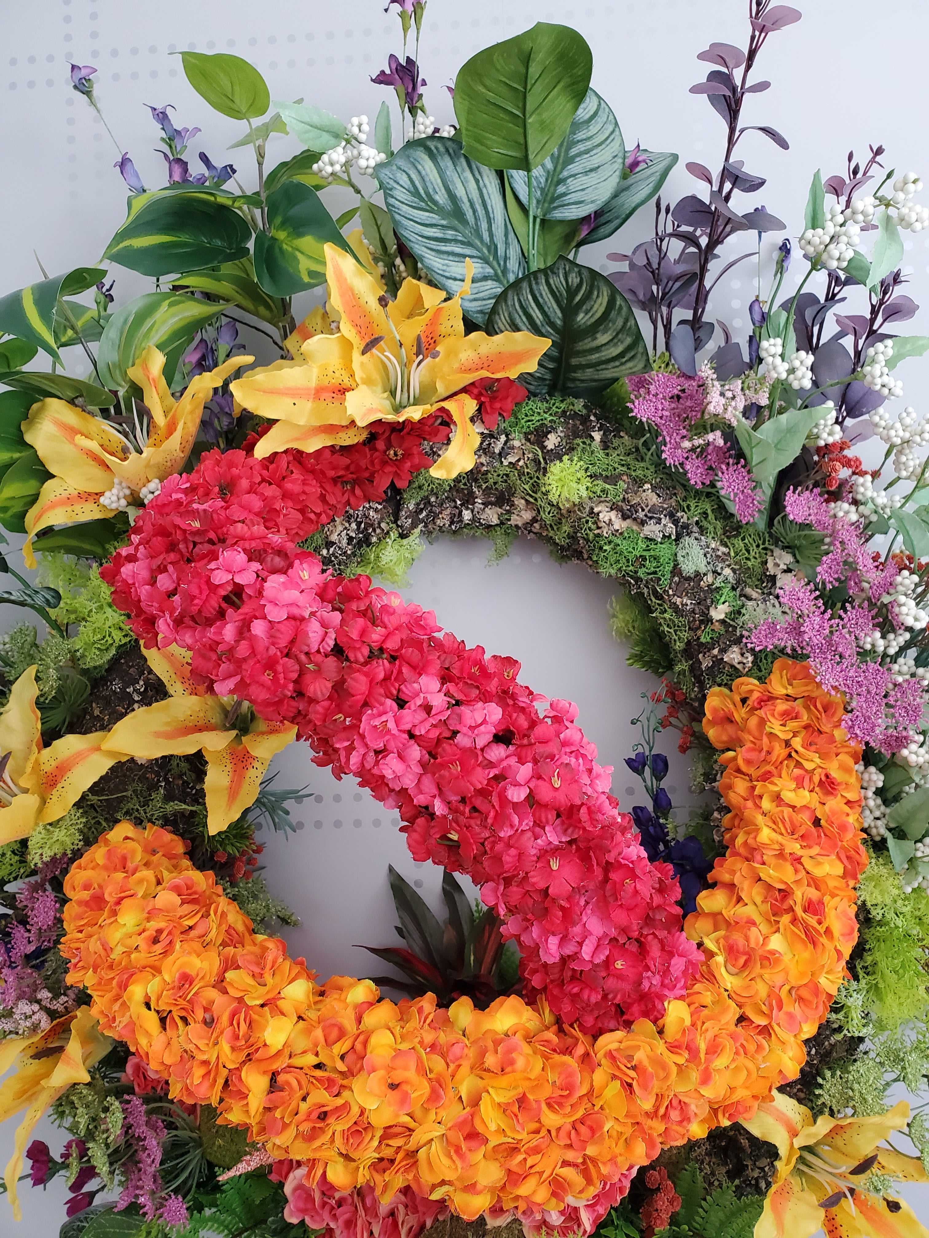 Yellow Sunrise Front Door Wreath | Grapevine Wreaths
