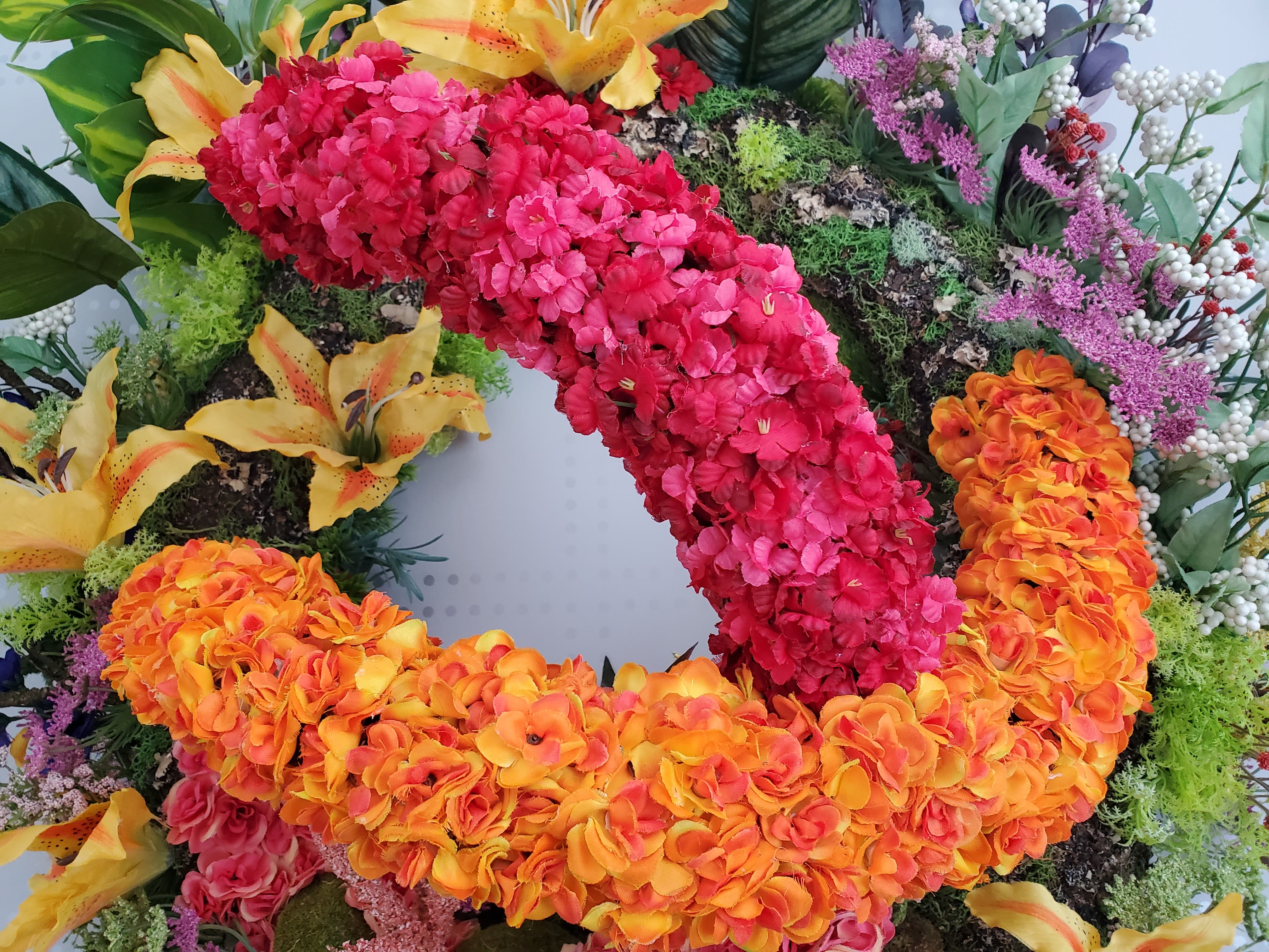 Yellow Sunrise Front Door Wreath | Grapevine Wreaths