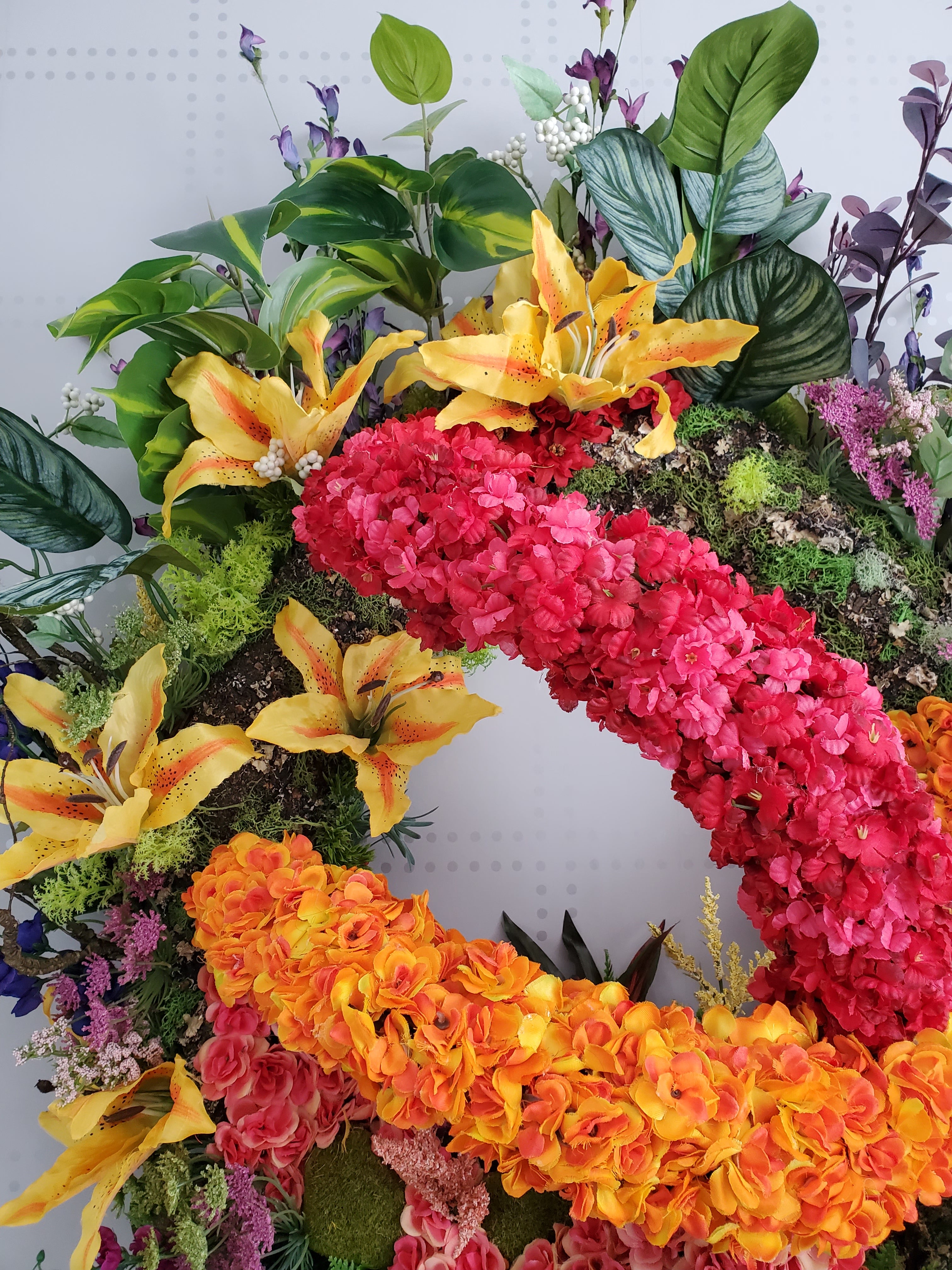 Yellow Sunrise Front Door Wreath | Grapevine Wreaths