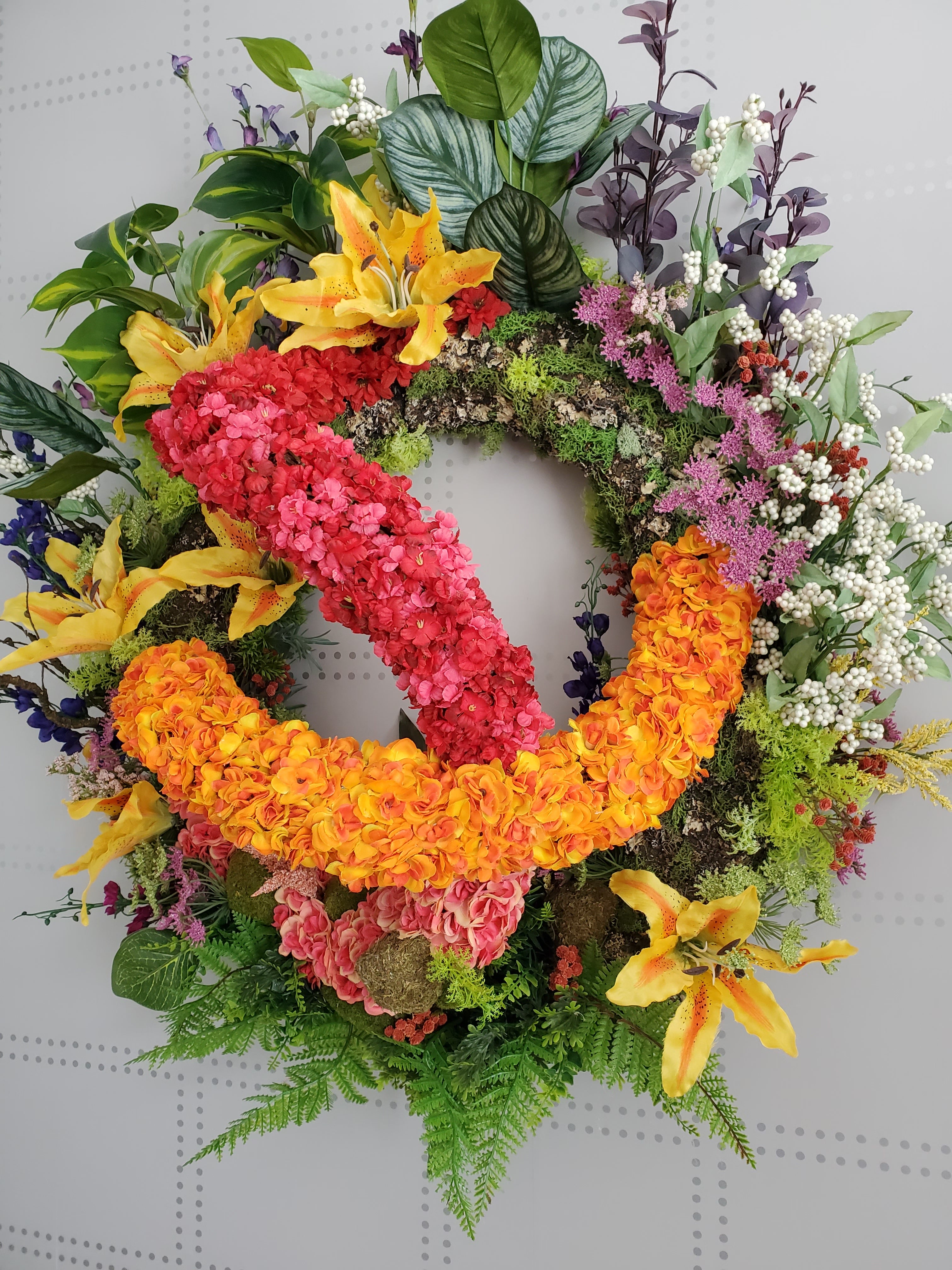 Yellow Sunrise Front Door Wreath | Grapevine Wreaths