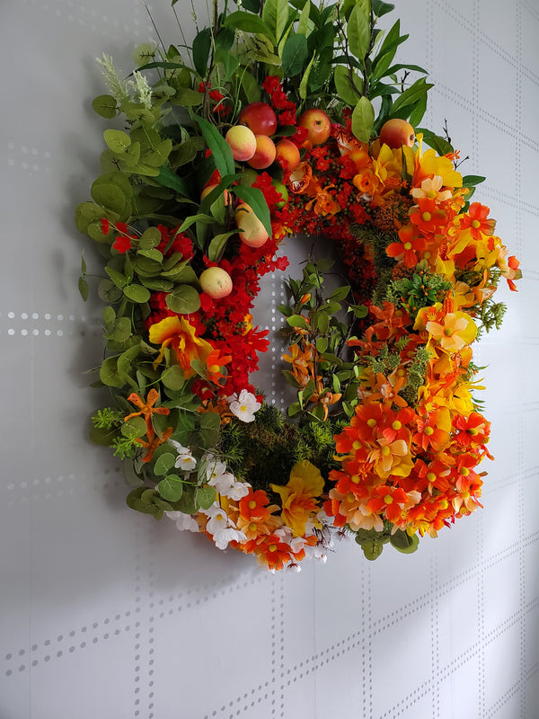 Blooming Orchard Front Door Fall Wreath Etsy Wreaths  Luxury Wreaths Grapevine