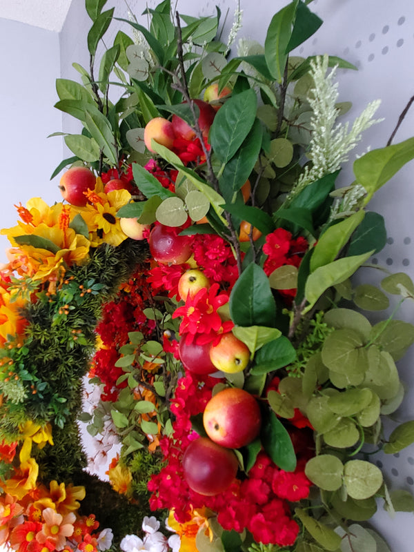 Blooming Orchard Front Door Fall Wreath Etsy Wreaths  Luxury Wreaths Grapevine